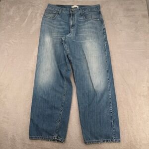 VTG Levis Silver Tab Baggy Jeans Men 34x32 Blue Denim Straight Skater Streetwear